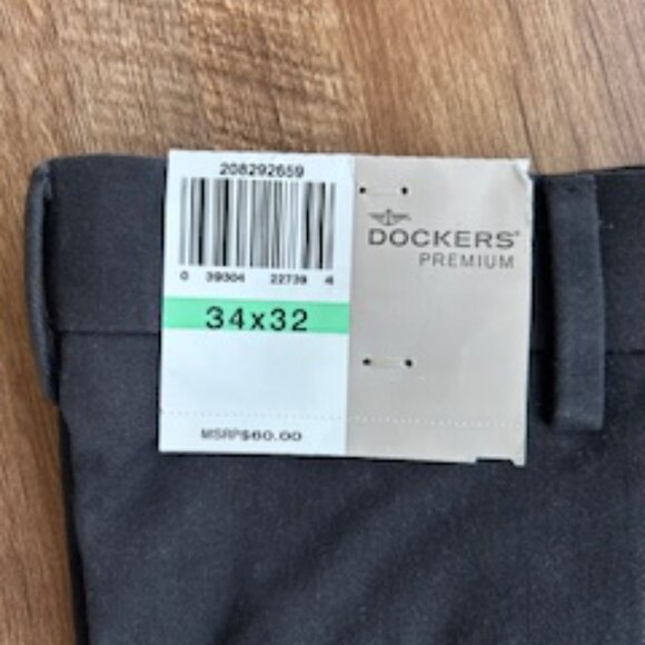 DOCKERS PREMIUM NWT MEN'S 34 BLACK - Picture 2 of 10